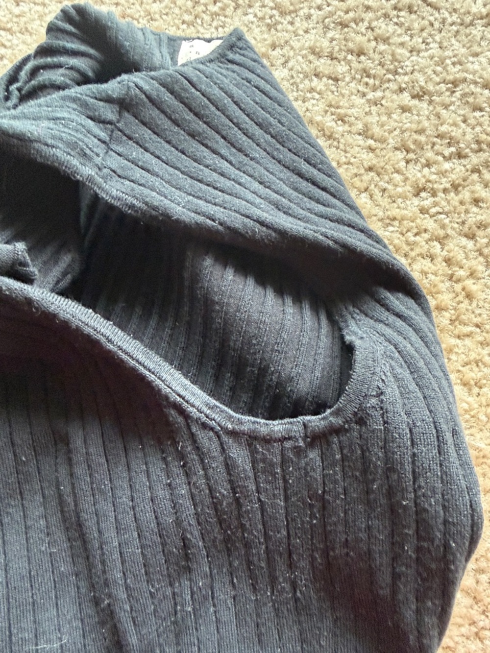 a new day Black Ribbed Button-Front Tank Top - Picture 5 of 5
